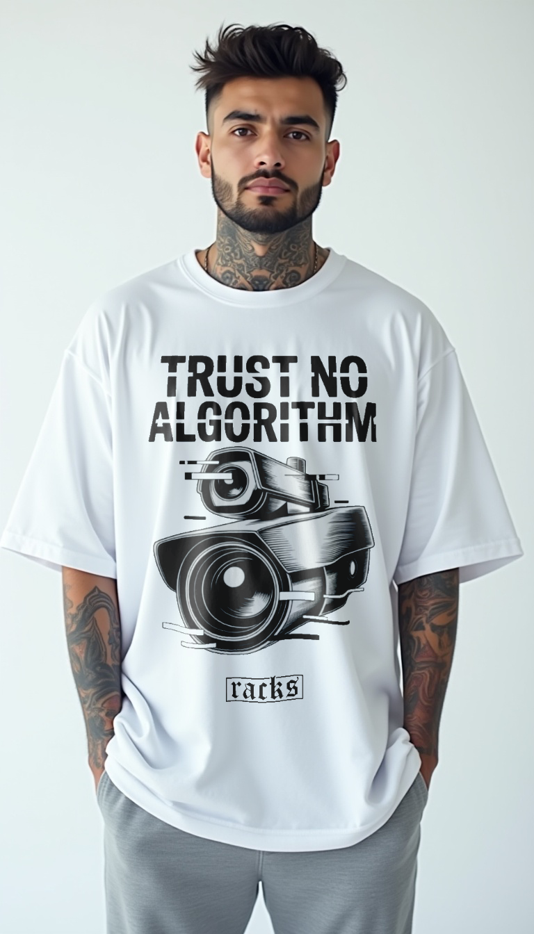 Oversize T-Shirt - ''Trust No Algorithm''