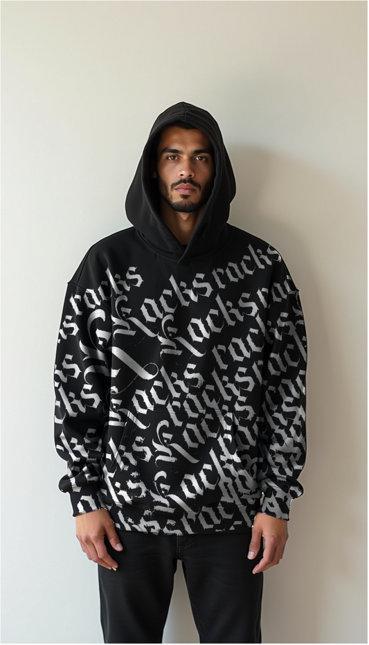 Premium Hoodie - ''racks Calligraphy''