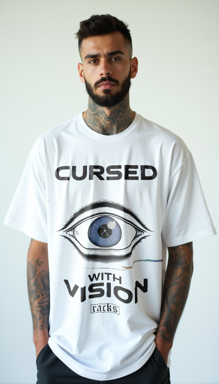 Oversize T-Shirt - ''Cursed With Vision''