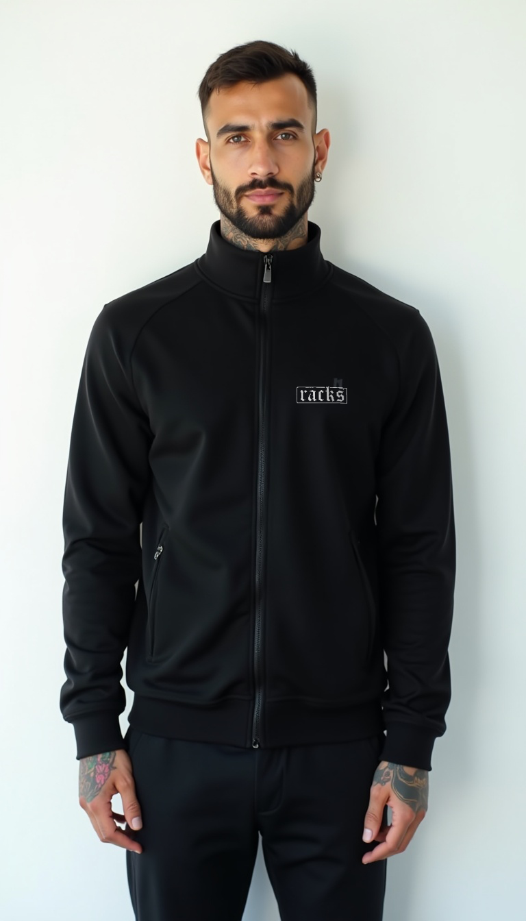 Trainingsjacke Schwarz – ''racks Signature''