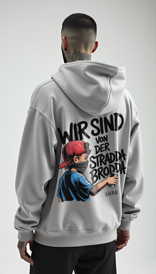 Oversize Zipper Hoodie - ''Stradda Brodda''