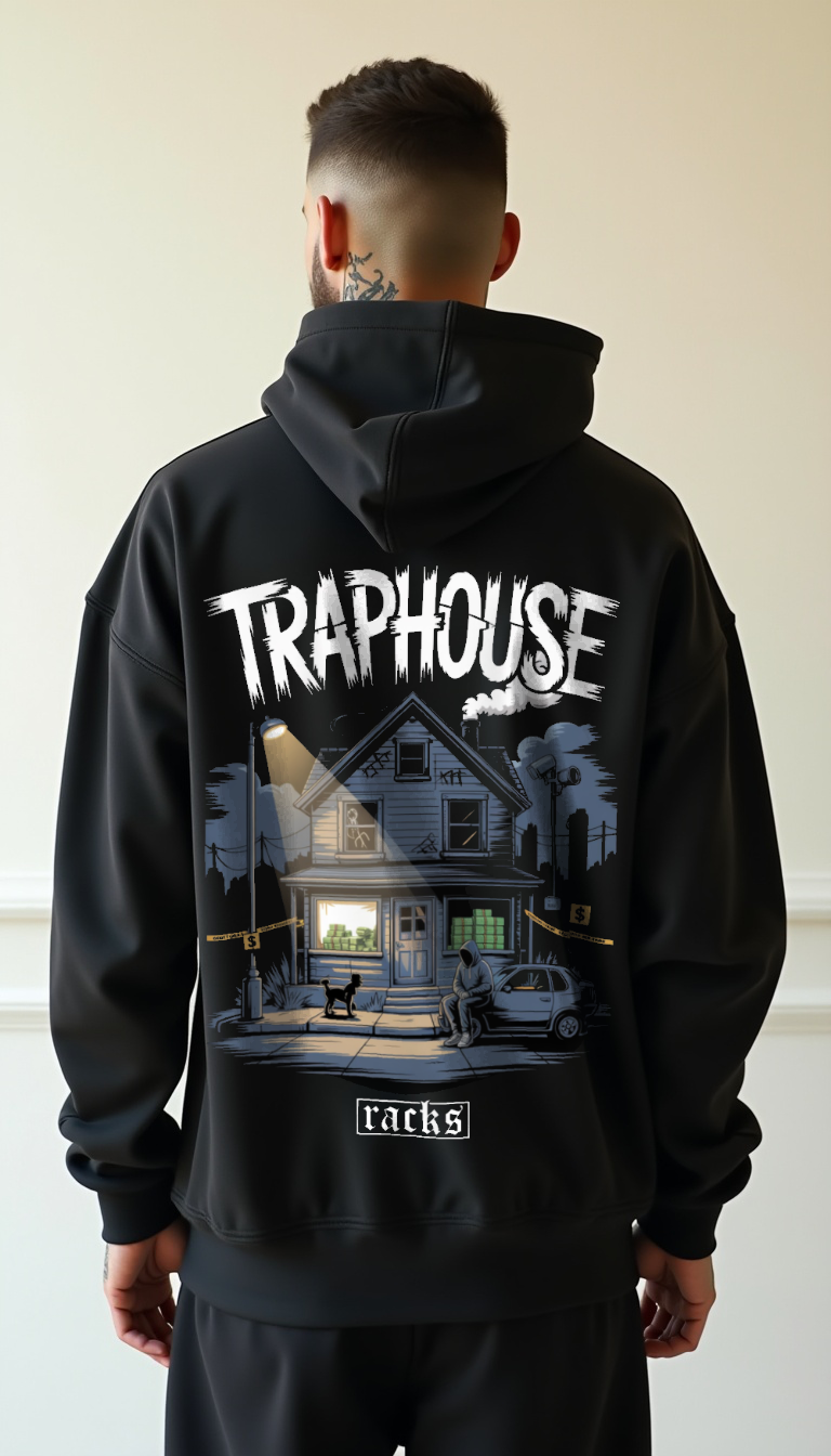 Oversize Zipper Hoodie - ''Traphouse''