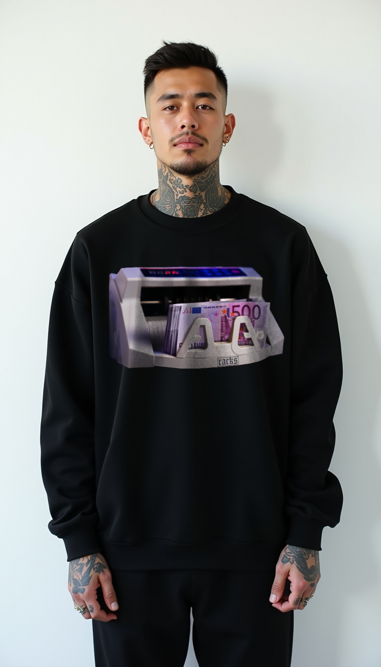 Premium Sweatshirt - "racks Counting Machine"