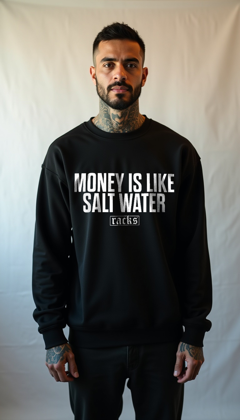 Premium Sweatshirt - "Money Is Like Salt Water"