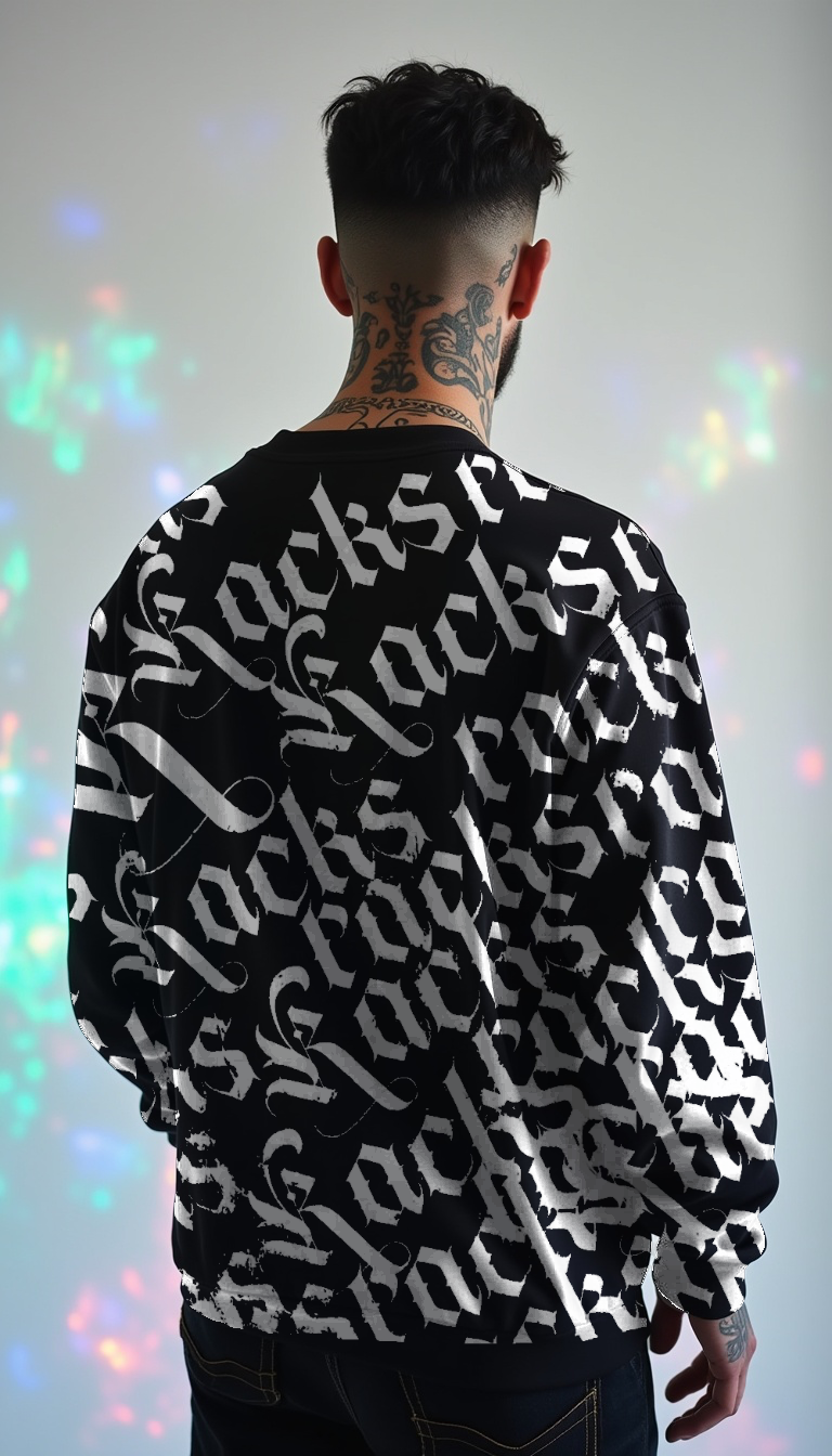 Premium Sweatshirt - ''racks Calligraphy''