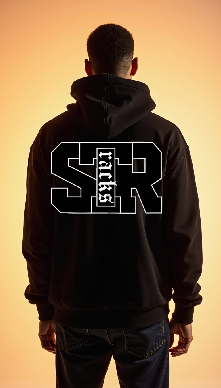 Oversize Zipper Hoodie – “racks Outta STR”