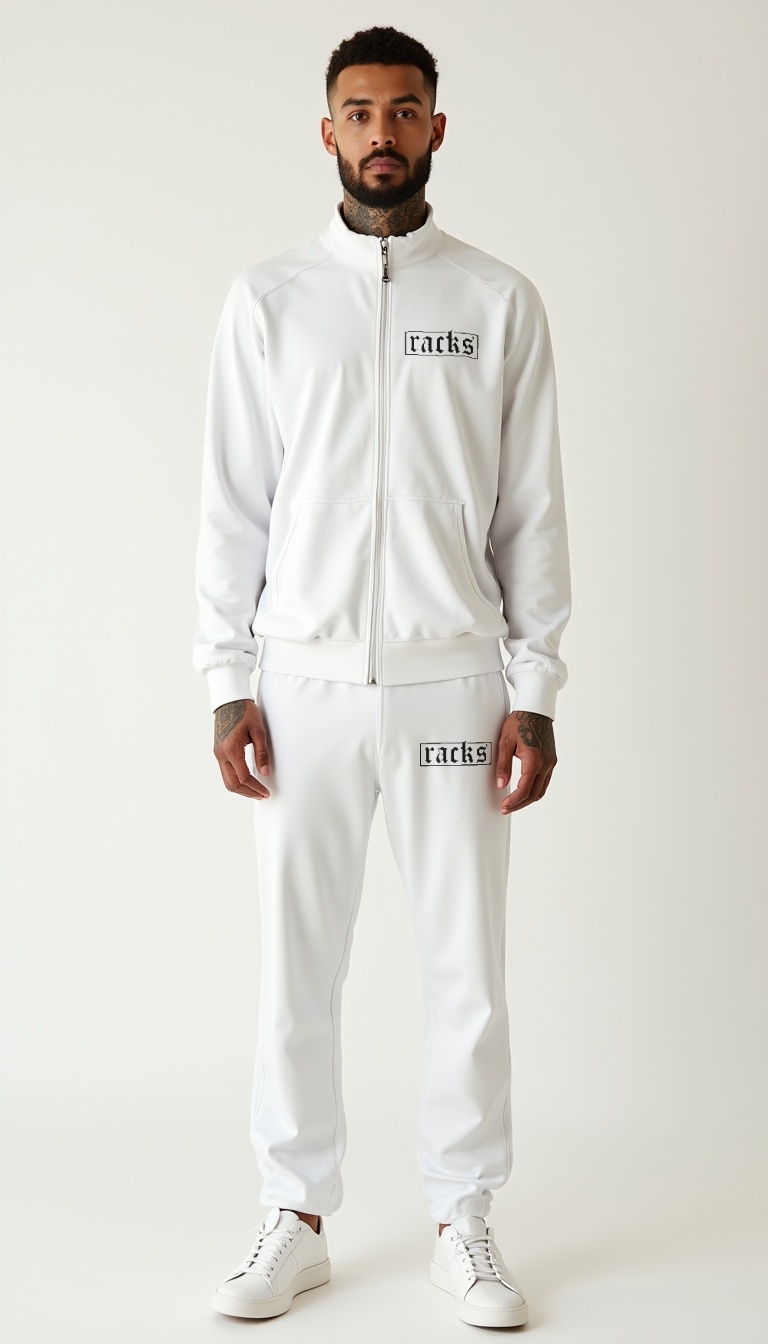 Trainingsanzug Weiß - ''racks Signature''