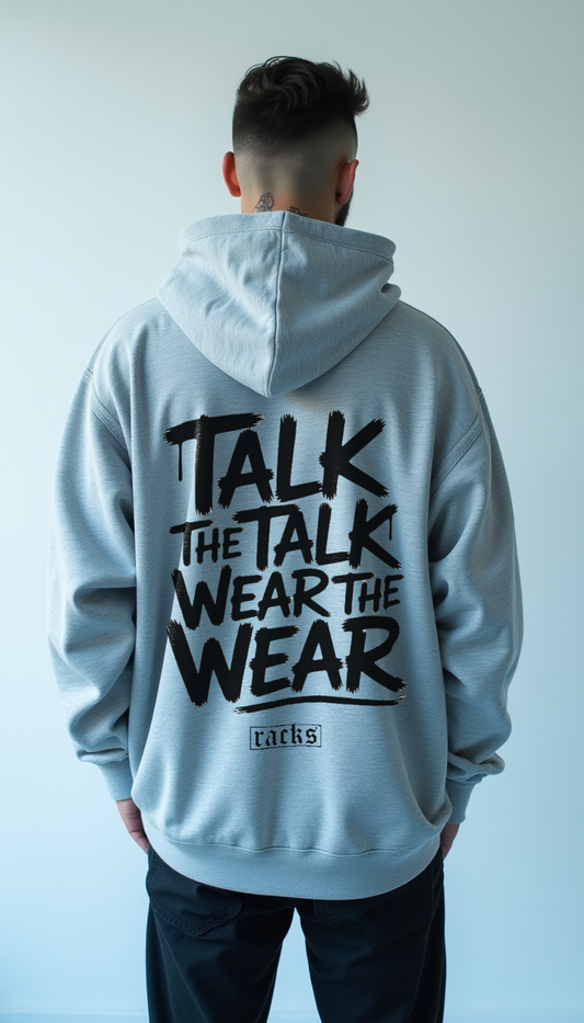 Oversize Zipper Hoodie - ''Slogan''