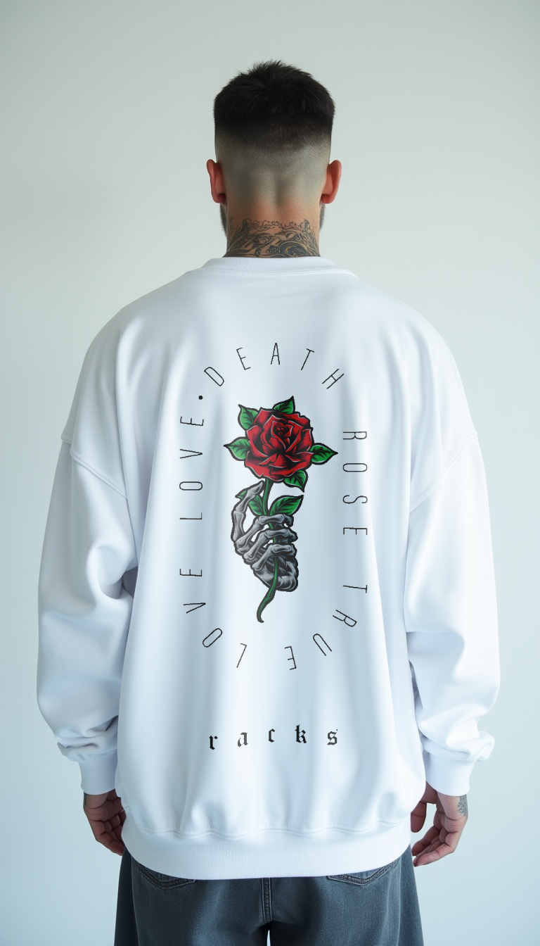 Premium Sweatshirt - "Death Rose"