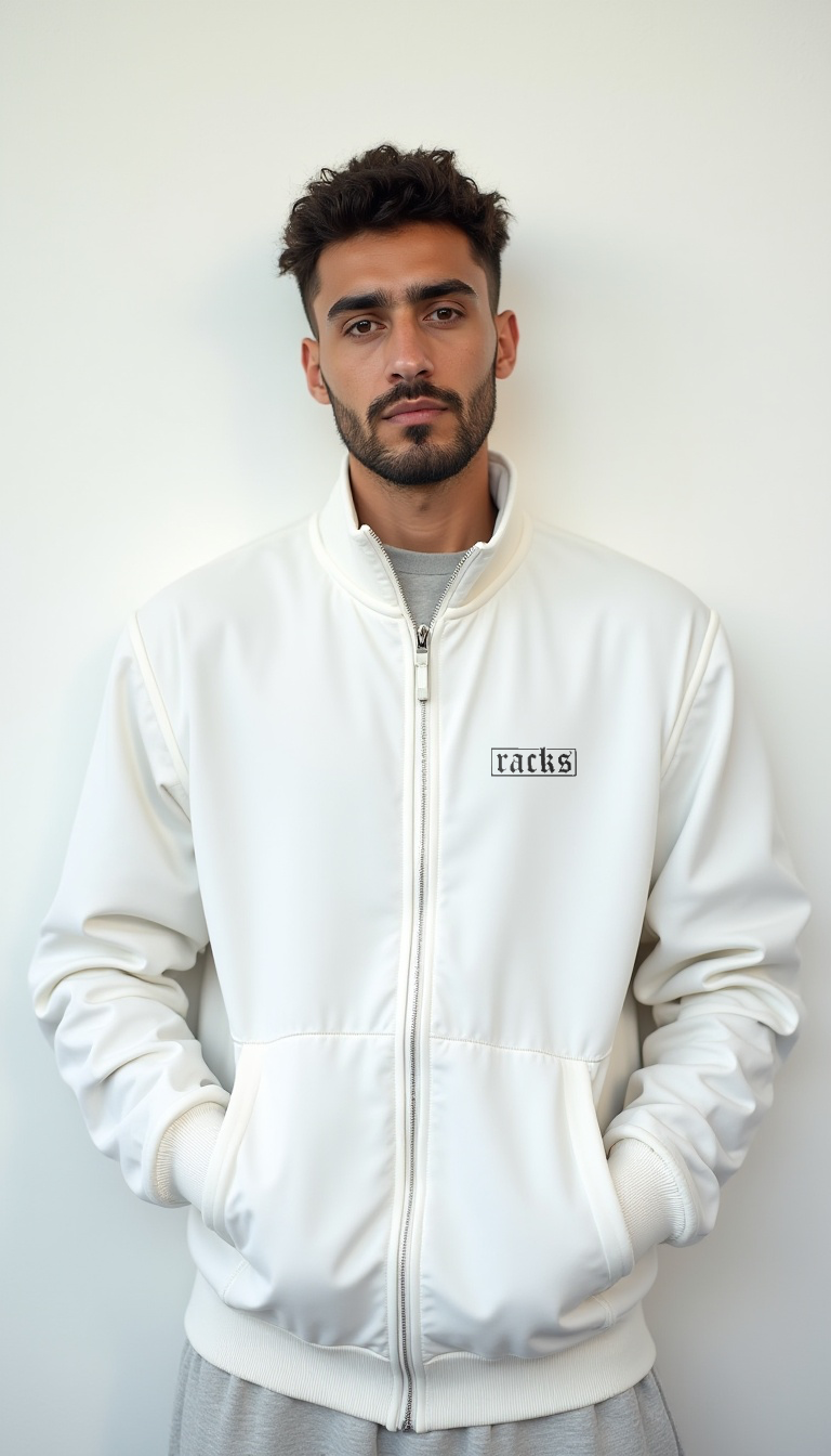 Trainingsjacke Weiß – ''racks Signature''