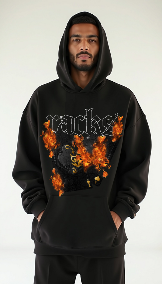 Oversize Hoodie - "racks On Fire"
