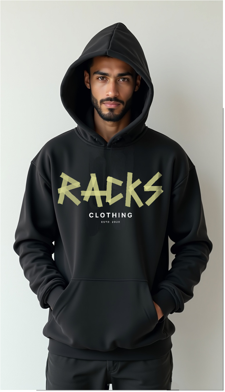 Oversize Hoodie - "taped by racks"